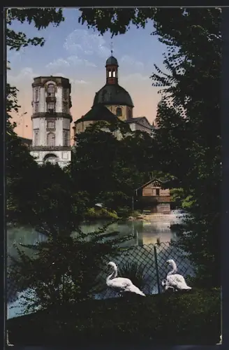 AK Mannheim, Partie im Friedrichspark