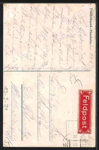 AK Mannheim, Partie im Friedrichspark