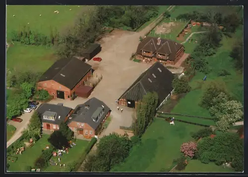 AK Presen / Fehmarn, Hotel-Pension Karen Prange, Fliegeraufnahme