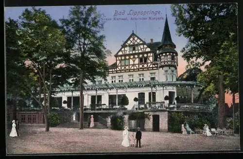 AK Bad Lippspringe, Neuer Kursaal, Arminius Kurpark