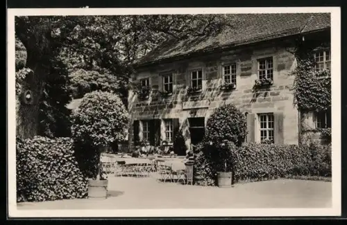 AK Bayreuth, Schlosscafe im Schloss Eremitage