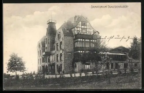 AK Schledehausen / Osnabrück, Blick auf das Sanatorium