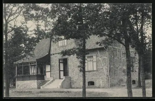 AK Schledehausen / Osnabrück, Sanatorium, Doktorwohnung