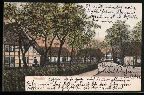 AK Riemsloh, Häuser im Fachwerkstil