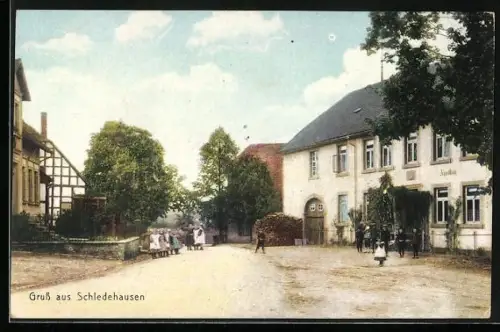 AK Schledehausen / Osnabrück, Die Apotheke im Ortskern