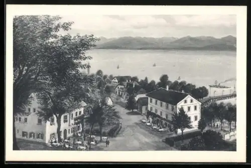 AK Nonnenhorn a. Bodensee, Gasthof u. Pension z. Engel, Inh. Josef Lanz