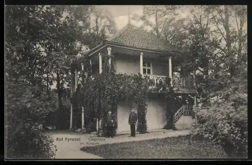 AK Bad Pyrmont, Liegehaus im Kurpark