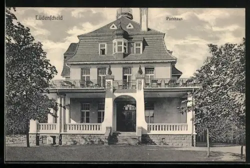 AK Lüdenscheid, Eingang vom Hotel Parkhaus