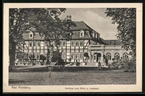 AK Bad Meinberg, Kurhaus und Hotel zum Stern u. Lesesaal