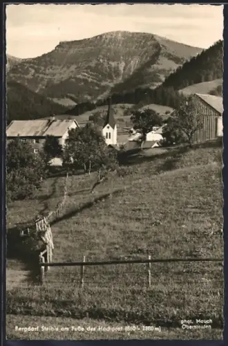 AK Steibis /Allgäu, Dorfpartie am Fusse des Hochgrat