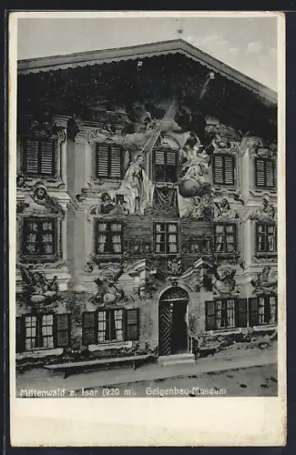 AK Mittenwald a. Isar, Geigenbau-Museum