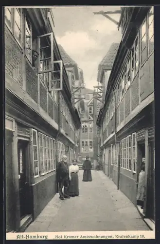 AK Alt-Hamburg, Hof Kramer, Amtswohnungen Krayenkamp 10