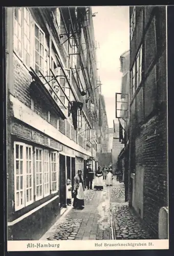 AK Alt-Hamburg, Hof Brauerknechtgraben 31
