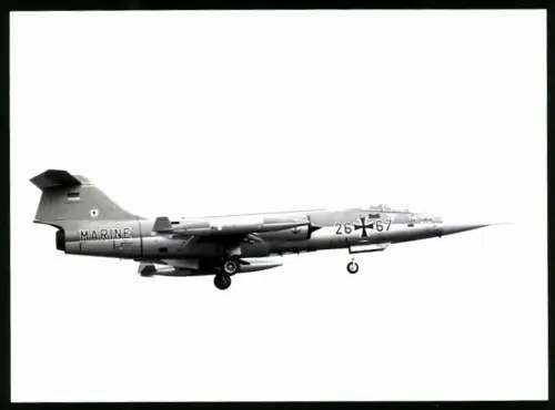 Fotografie Flugzeug Lockheed F-104 Starfighter, Kampfjet Marinegeschwader 26 der Bundeswehr, 26-67