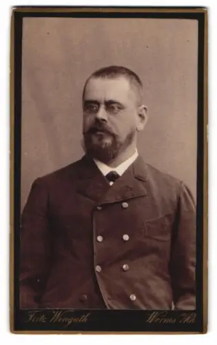 Fotografie Fritz Winguth, Worms a. Rh., Otto Wöllinger mit Brille