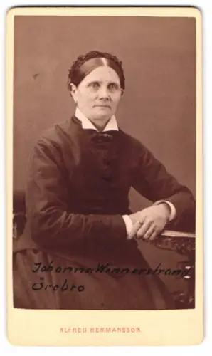 Fotografie Alfred Hermansson, Örebro, Johanna Wennerstrand im Porträt