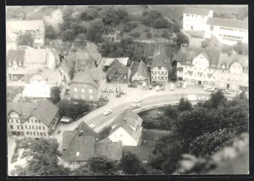 Foto-AK Hornberg / Baden, Fliegeraufnahme