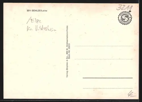 AK Sehlde / Elze, Strassenpartien, Kirche