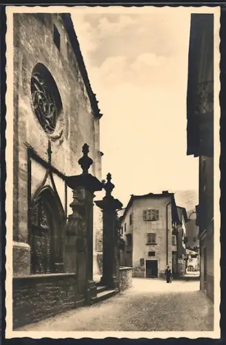 AK Poschiavo, Facciata Chiesa S. Vittore
