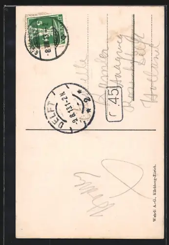 AK Wassen /Gotthardbahn, Ortsansicht mit kleine Windgelle