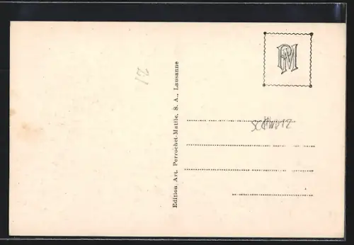 AK Orsières, Totalansicht mit Gipfelblick