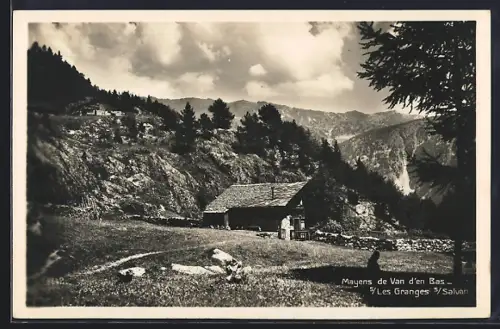 AK Les Granges sur Salvan, Mayens de Van d`en Bas