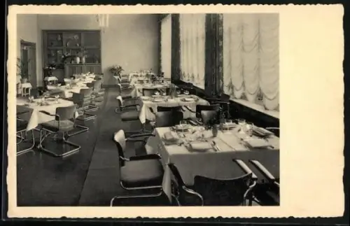 AK Kiel, Hotel Europäischer Hof, Speisesaal, Restaurant