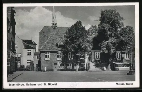 AK Eckernförde, Rathaus und St. Nicolai