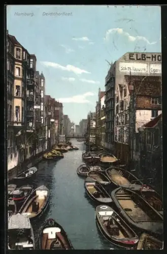 AK Hamburg, Deichthorfleet, Boote