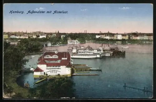AK Hamburg, Aussenalster, Gasthof Alsterlust