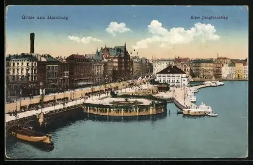 AK Hamburg-Neustadt, Alter Jungfernstieg