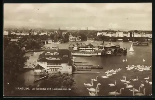 AK Hamburg, Aussenalster, Gasthof Alsterlust