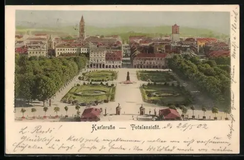 AK Karlsruhe, Totalansicht