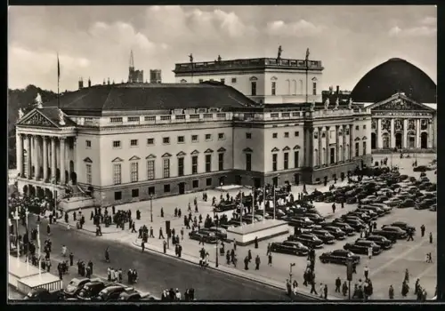AK Berlin, Staatsoper Unter den Linden, August-Bebel-Platz