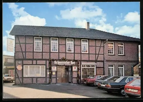 AK Scheessel, Gasthaus Scheesseler Hof, Bes. Günter Meyer, Kirchstrasse 2-3