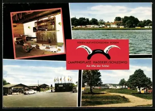 AK Haddeby /Schleswig, Campingplatz am Ufer der Schlei, Ferien auf historischem Boden
