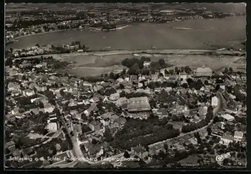 AK Schleswig a. d. Schlei, Friedrichsberg, Fliegeraufnahme