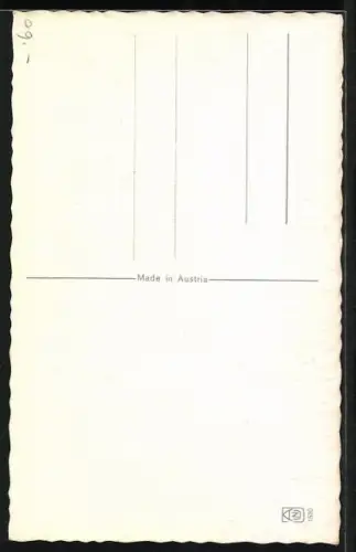 Künstler-AK Krampus mit einer Schere in der Hand, Gleich wirst Du Haare lassen, kurze werden besser passen