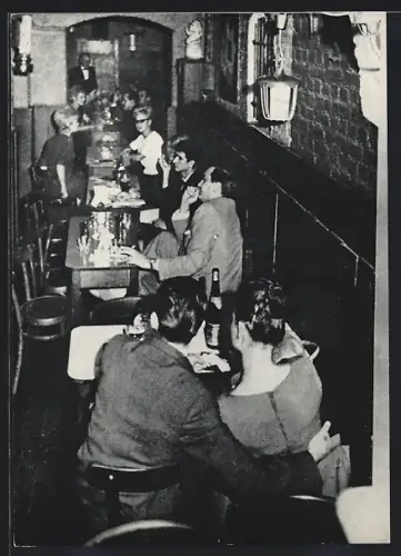 AK Bonn, Gasthaus Künstlerkeller Tabu (Tabu-Keller), Innen