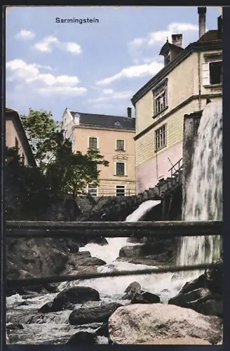 AK Sarmingstein, Ortspartie am Fluss