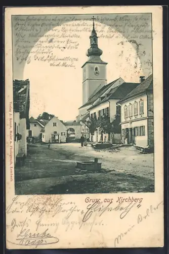 AK Kirchberg ob der Donau, Kirche im Ortszentrum