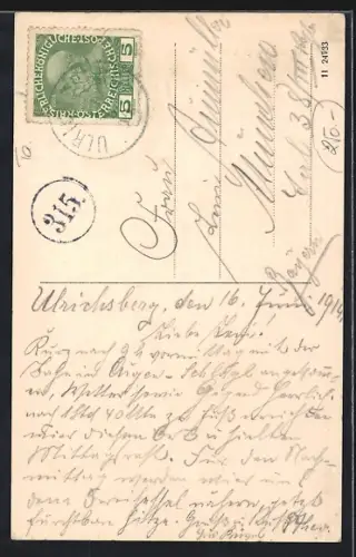 AK Ulrichsberg /Ob.-Oest., Das Feuerlöschrequisiten-Depot an der Kirche