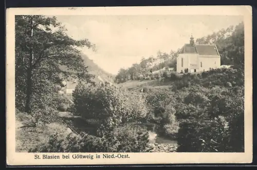 AK Göttweig, Blick auf St. Blasien