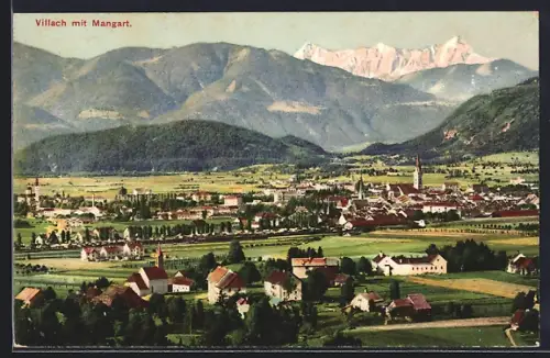 AK Villach, Gesamtansicht mit Mangart