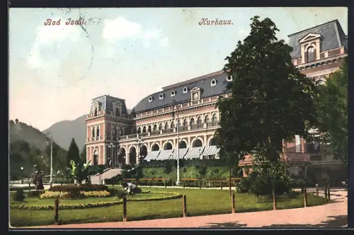 AK Bad Ischl, Kurhaus mit Anlage