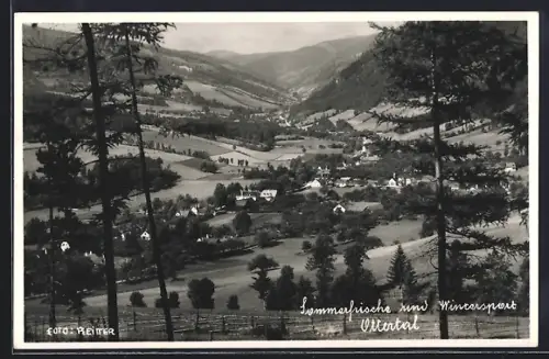 AK Otterthal, Gesamtansicht von einer Anhöhe aus