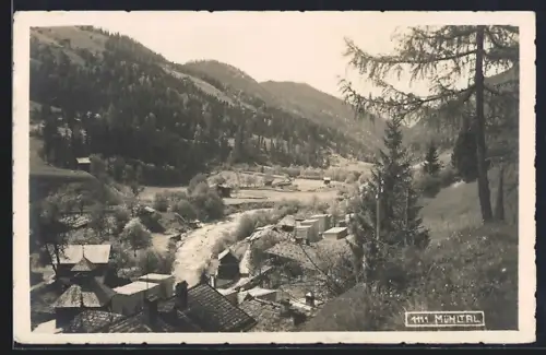 AK Wildschönau, Mühltal, Ortsansicht aus der Vogelschau