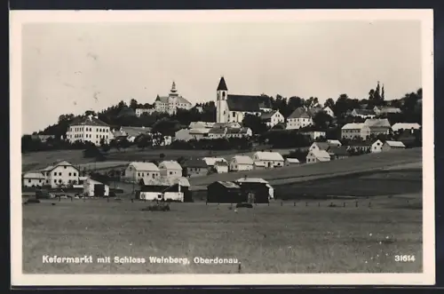 AK Kefermarkt, Gesamtansicht mit Schloss Weinberg