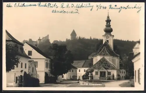 AK Klam /Oberdonau, Ortspartie an der Kirche