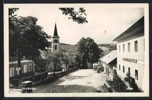 AK Julbach, Ruttmanns Gasthaus mit Strassenpartie
